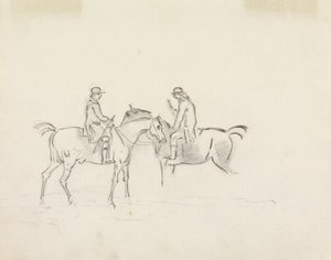 Two Riders Conversing by Sawrey Gilpin